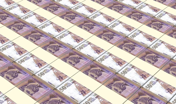 Colombian pesos bills stacks background. — Stock Photo, Image