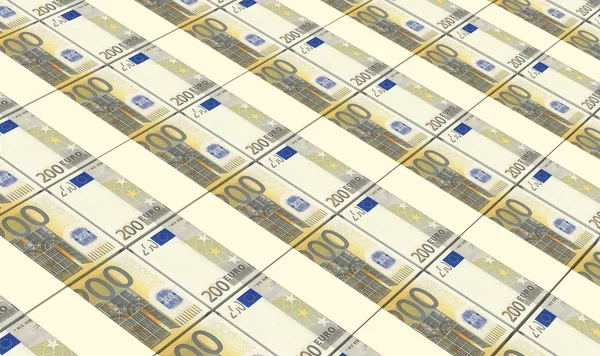 Europäische Banknoten stapeln sich im Hintergrund. — Stockfoto