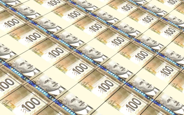Kanada Doları faturaları yığınları arka plan.