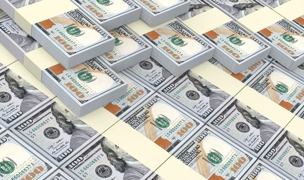 American dollar bills stacks background. — Stock Photo, Image