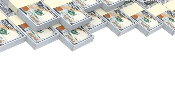 American dollar bills stacks background. — Stock Photo, Image