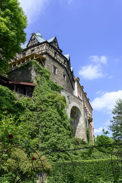 Ksiaz Palace naer Walbrzych em Lower Silesia, Polonia — Fotografia de Stock