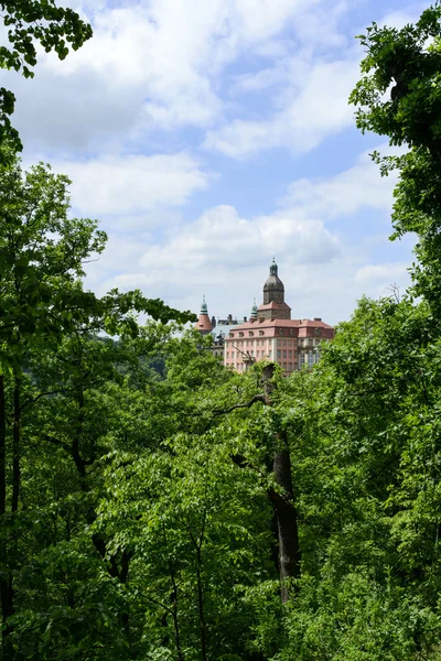 Ksiaz Palace naer Walbrzych i nedre Schlesien, Polen — Stockfoto