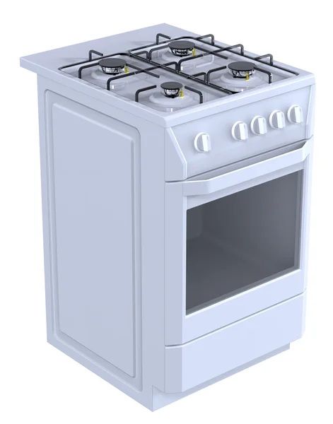 White freestanding cooker. — Stock Photo, Image