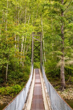 Kırsal kesimde Suspention Köprüsü.