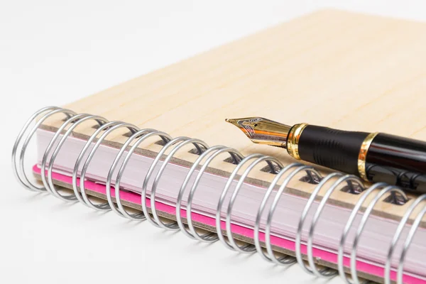 Zlaté inkoustové pero — Stock fotografie