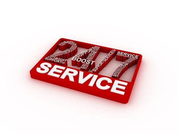 Mots concept de service — Photo