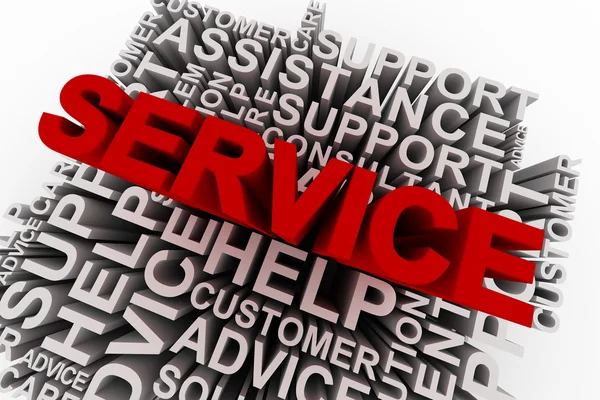 Mots concept de service — Photo