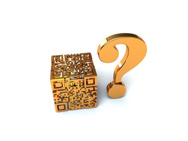 Altın Qr küp