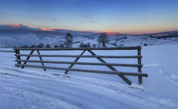 Sunrise Winter Mountains Sunrise Carpathian Mountains Ukraine Royalty Free Stock Images