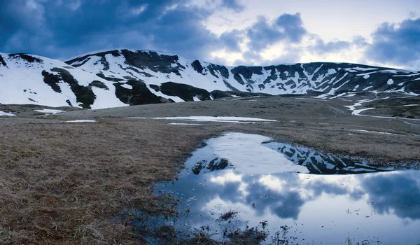 Краси Північній Природи Гірська Річка Весняний Пейзаж — стокове фото