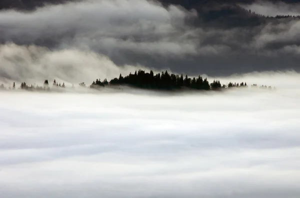 Avond plateau berglandschap (Karpaten, Oekraïne) — Stockfoto