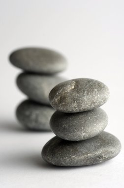 Starshell ve beyaz taşları ile doğal spa elemanları-deniz kabuğu