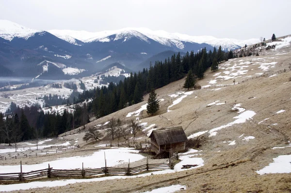 冬季平静的山景 — 图库照片