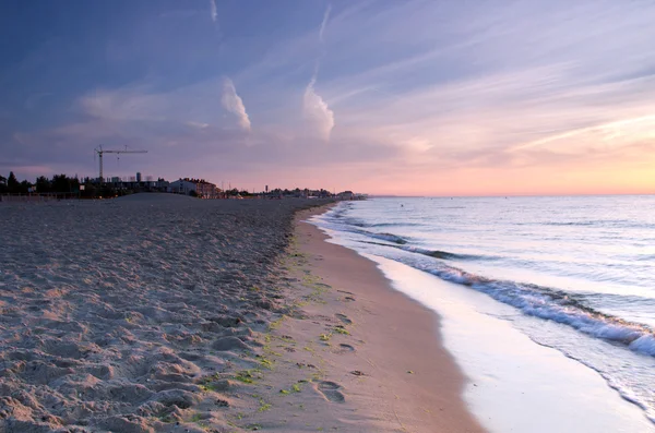 Landscape sea sunrice golden sky — Stock Photo, Image