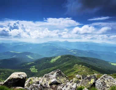 Chornogora ridge Karpat dağ, Ukrayna.