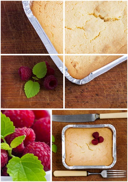 Свежий красочный вкусный домашний десерт выбор композиции торт — стоковое фото