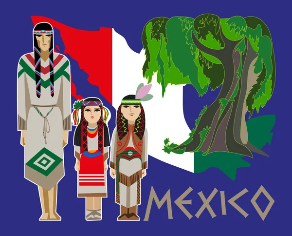 벡터 이미지 요소 멕시코 문화 — 스톡 벡터