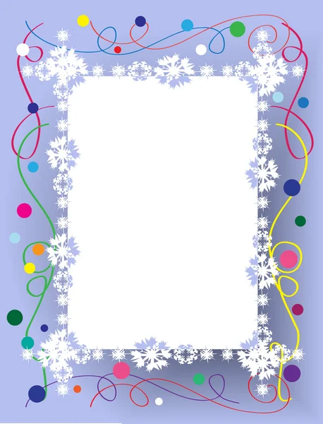 Beautiful Christmas frame — Stock Vector