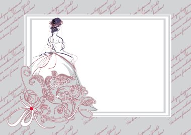 Düğün davetiyesi.