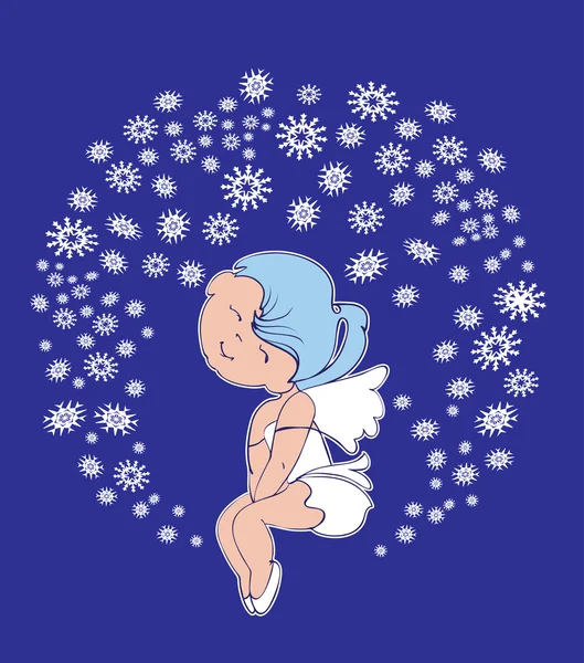 可爱的小天使 — 图库矢量图片