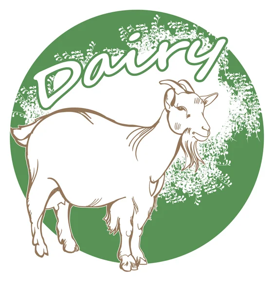 Package of goat milk — Stock Vector