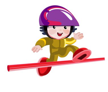 atlar üzerinde bir engel