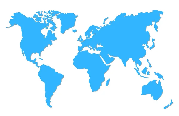 Imagen vectorial de Mapa del Mundo — Archivo Imágenes Vectoriales