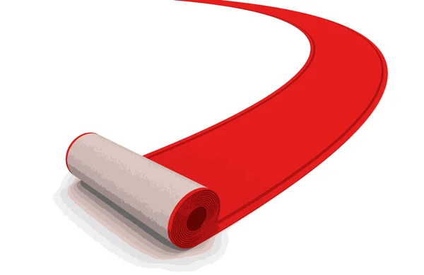 Vektorbild av röda mattan — Stock vektor