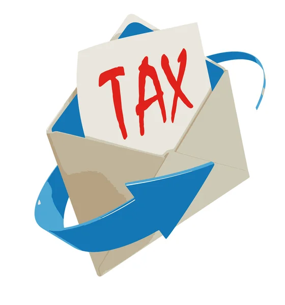 手紙税のベクトル画像 — ストックベクタ