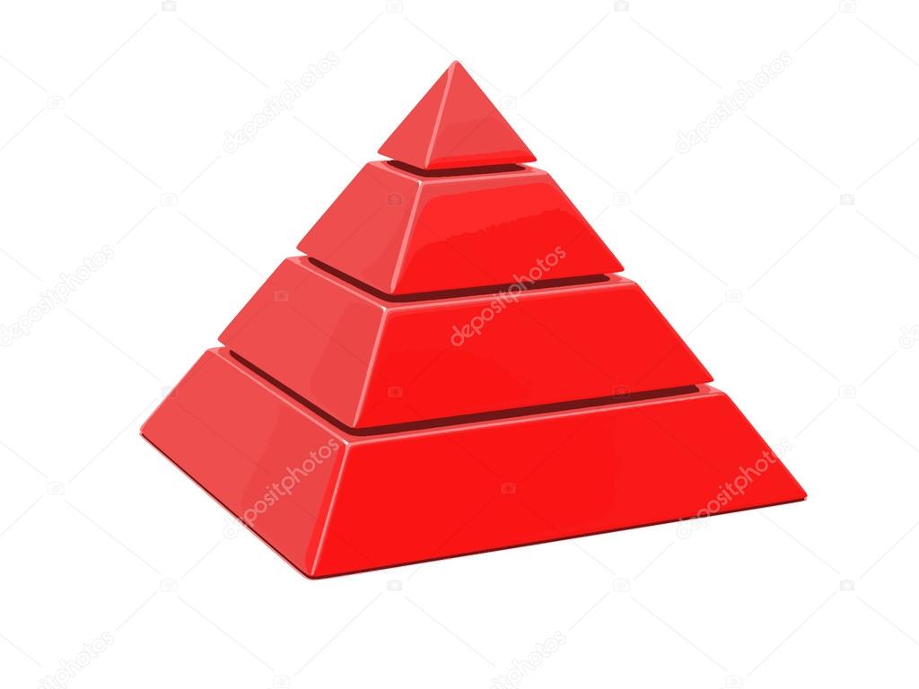 Vector image of pyramid Chart