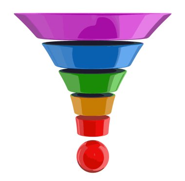 Vector image of 3d cone clipart