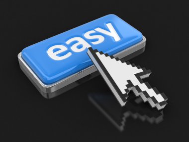 İmleç ve düğme kolay. Görüntü kırpma yolu ile