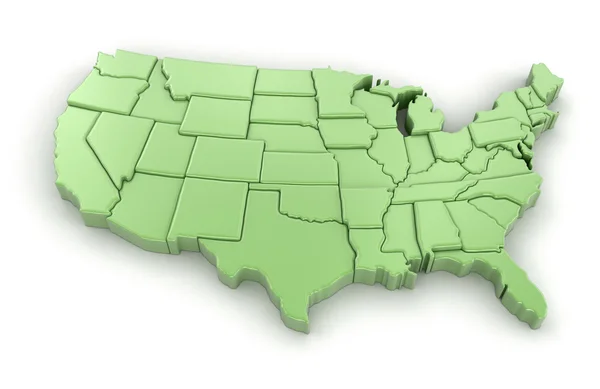 ABD Haritası. Görüntü kırpma yolu ile. — Stok fotoğraf