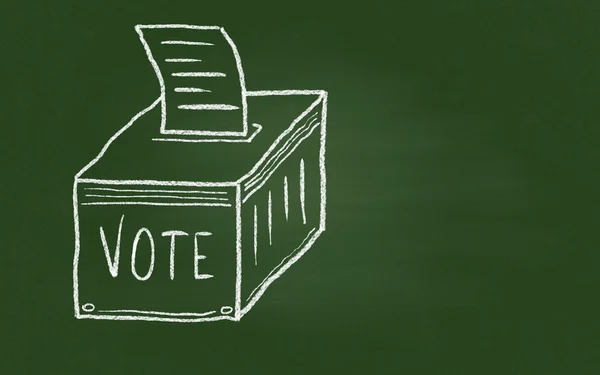 Ballot Box. Three-dimensional Shape — Stock Photo, Image