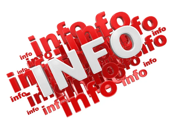 Informationen. Bild mit Ausschnittspfad — Stockfoto