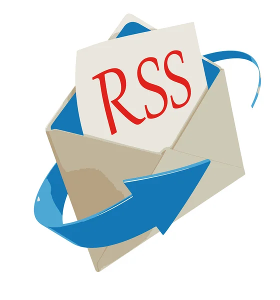 Письмо RSS. Векторное изображение — стоковый вектор