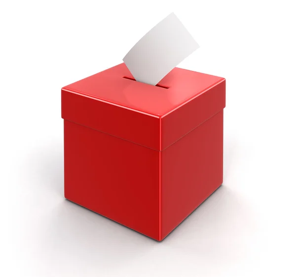 Ballot Box. Image with clipping path — Stock Photo, Image