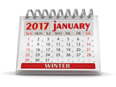 Takvim - Ocak 2017 (dahil kırpma yolu)