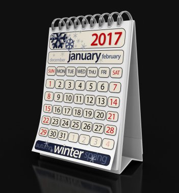 Takvim - Ocak 2017 (dahil kırpma yolu)