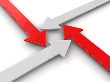 3D görüntü ok. Görüntü kırpma yolu ile