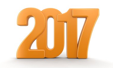 Yeni yıl 2017. Görüntü kırpma yolu ile.