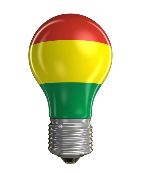 Lampa med Bolivias flagga. Bild med urklippsbana — Stockfoto
