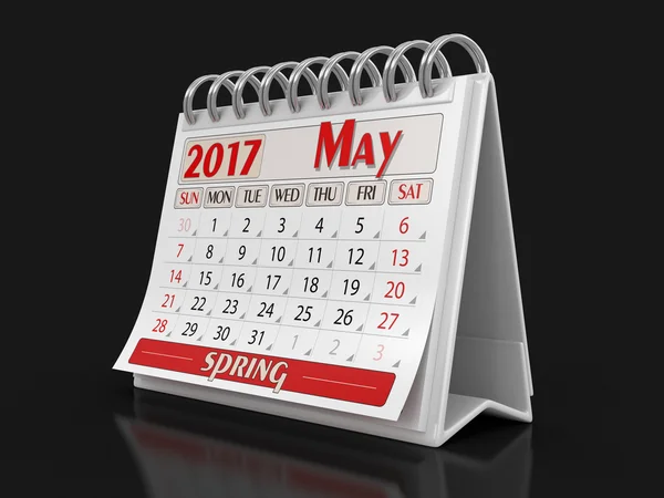 Kalender - Mai 2017 (inkl. Schnittpfad)) — Stockfoto