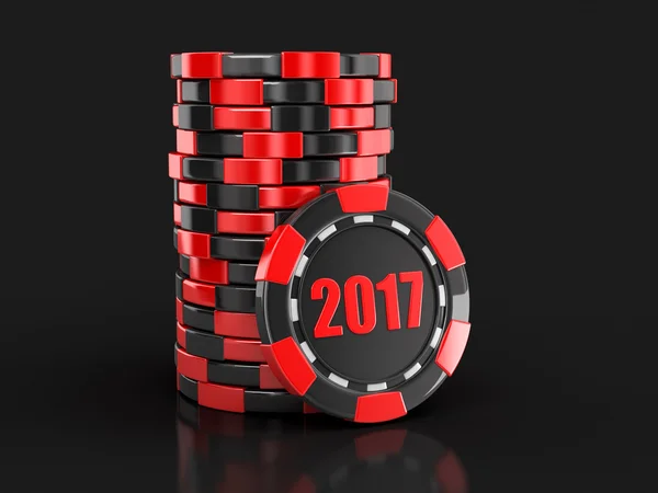 Chip Casino 2017. Bild med urklippsbana — Stockfoto