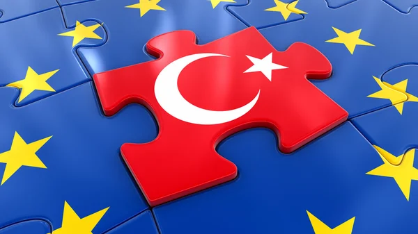 Turquia Jigsaw como parte da UE — Fotografia de Stock