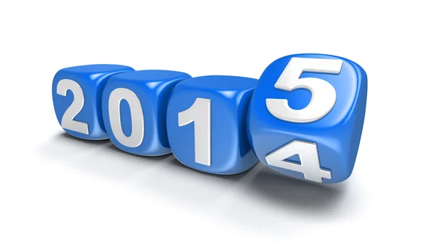 New Year 2015 (clipping path included) — Stock Photo, Image