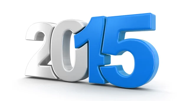 New Year 2015 (clipping path included) — Stock Photo, Image