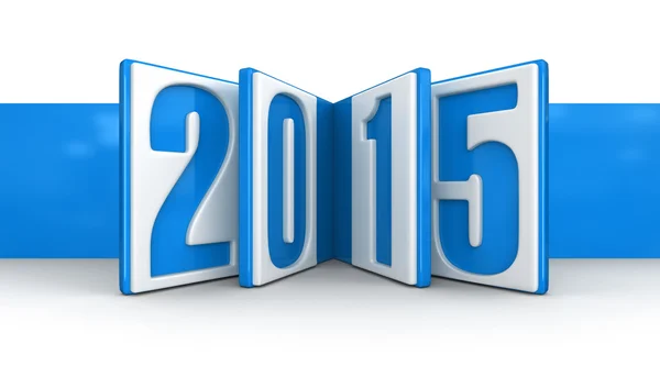 New Year 2015 (clipping path included) — Stock Photo, Image