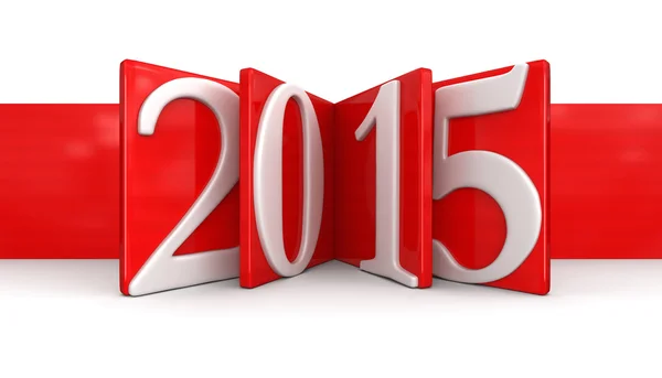 New Year 2015 (clipping path included) — Stock Photo, Image